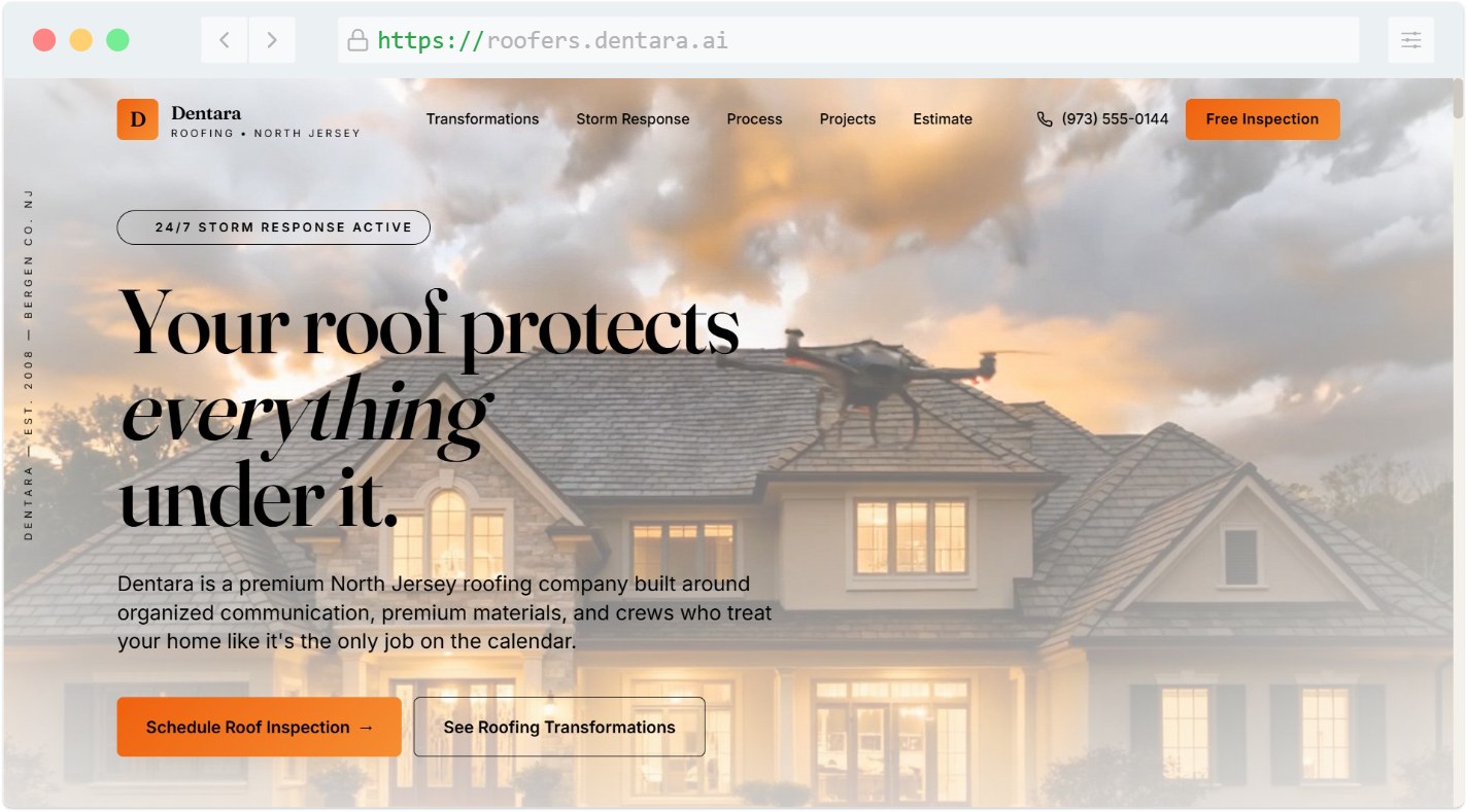 Captured website preview